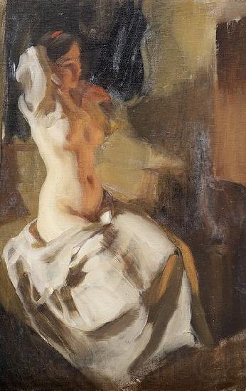 Anders Zorn Nude in Fire Light France oil painting art